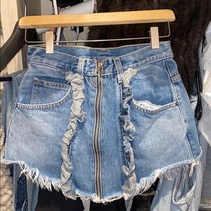 Lf mini jean skirt